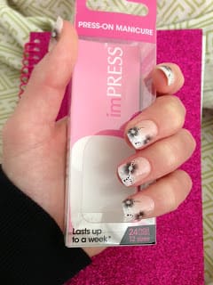 Blogger Stephanie Ziajka shares an honest imPRESS press-on manicure review on Diary of a Debutante