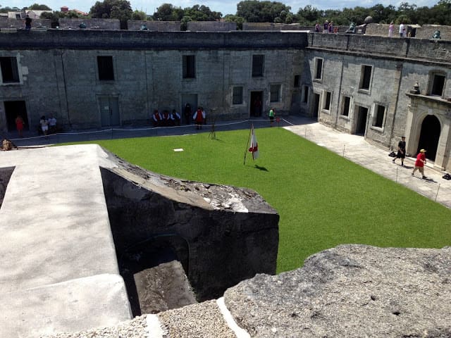 Inside the Castillo de San Marco in St Augustine, FL