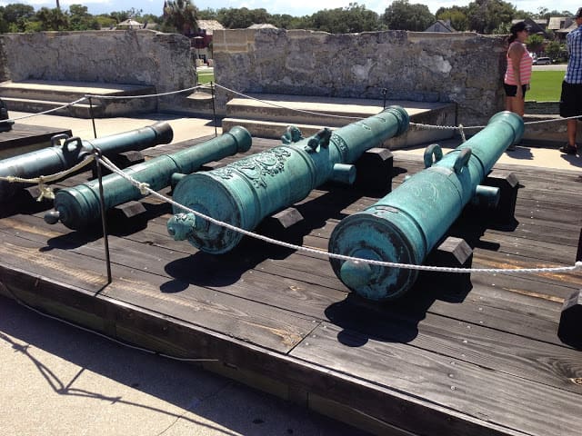 San Pedro Bastion in the Castillo de San Marcos in St Augustine, FL