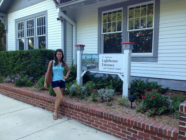 Blogger Stephanie Ziajka of Diary of a Debutante at the St. Augustine Lighthouse and Museum