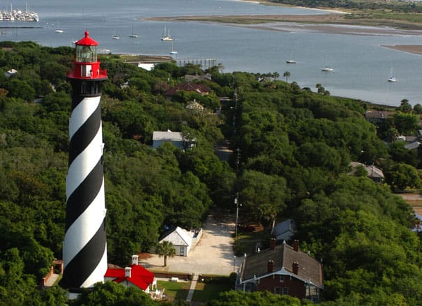 The St. Augustine Lighthouse in St Augustine Florida