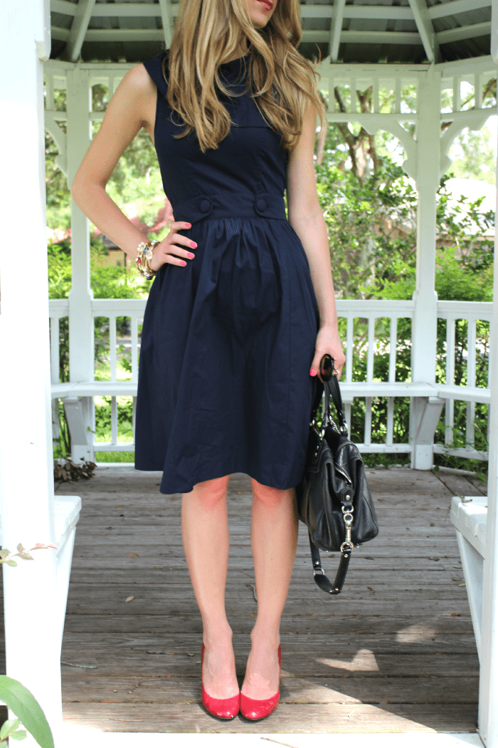 Jackie O-inspired 4th of July OOTD Jackie O, eShakti, Prep, OOTD, giveaway, Fantas-Eyes