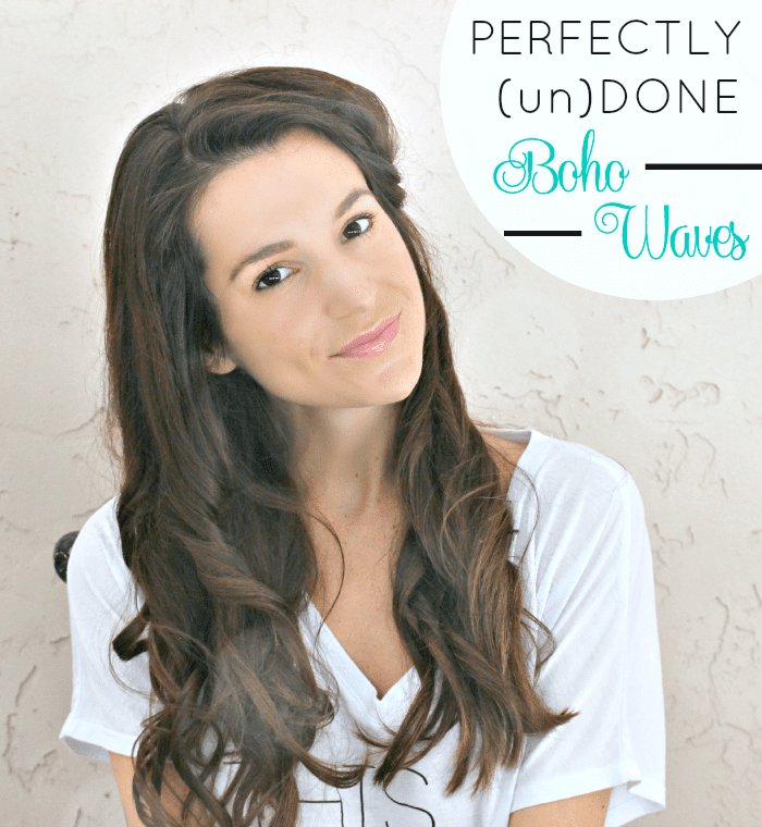 Boho Beach Waves Hair Tutorial