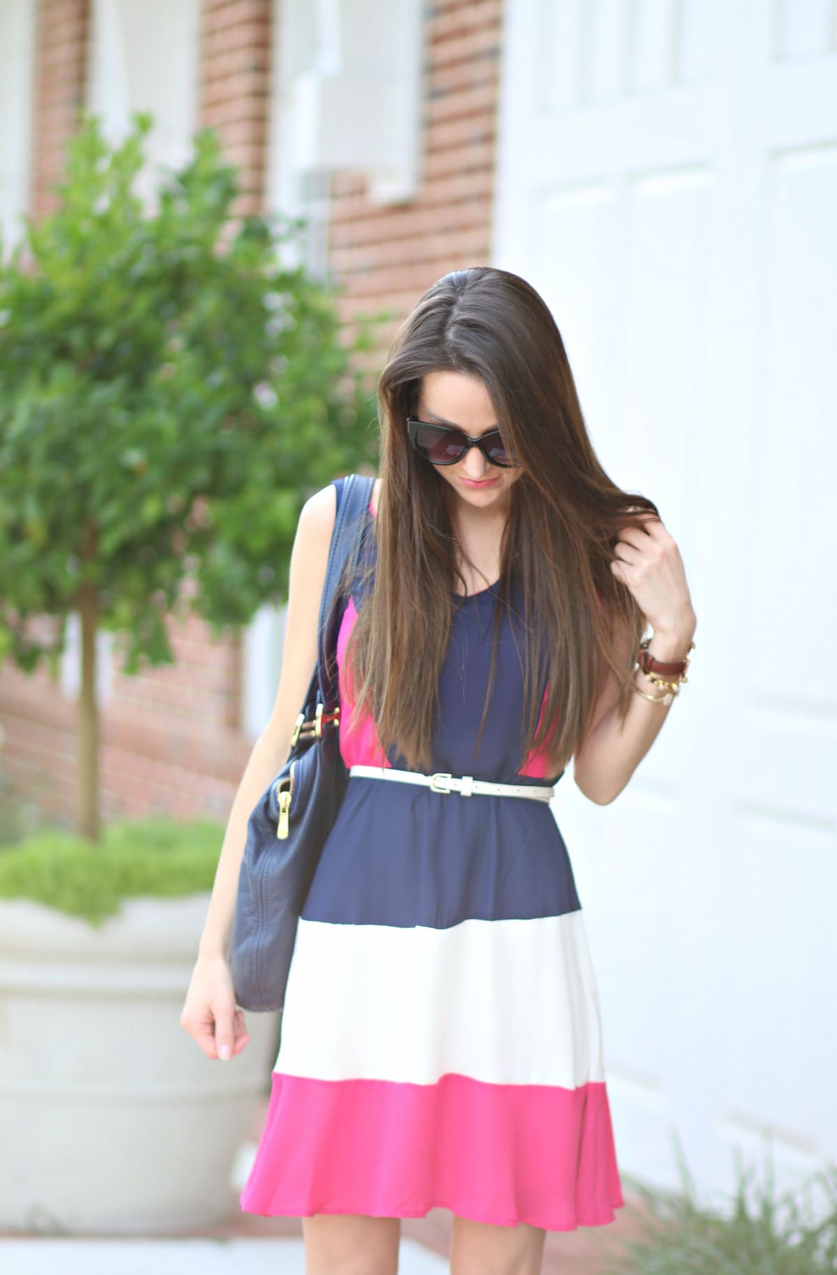 Colorblock Chiffon Dress, Shop Pink Blush, Pink Blush Boutique, Colorblock Dress, Stephanie Ziajka, Diary of a Debutante