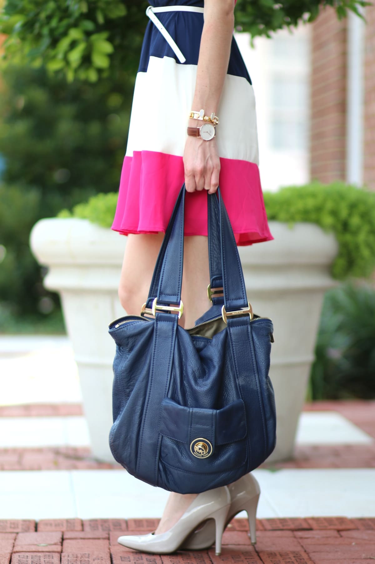 Colorblock Chiffon Dress, Shop Pink Blush, Pink Blush Boutique, Colorblock Dress, Stephanie Ziajka, Diary of a Debutante