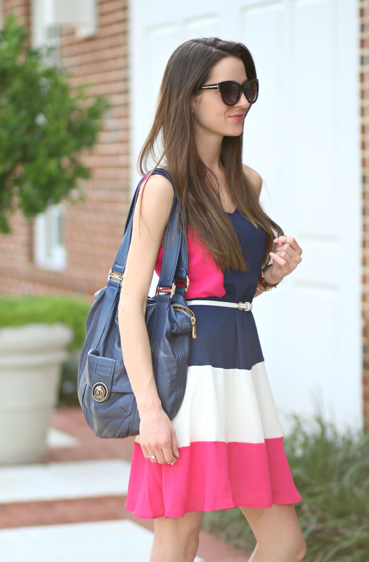 Colorblock Chiffon Dress, Shop Pink Blush, Pink Blush Boutique, Colorblock Dress, Stephanie Ziajka, Diary of a Debutante