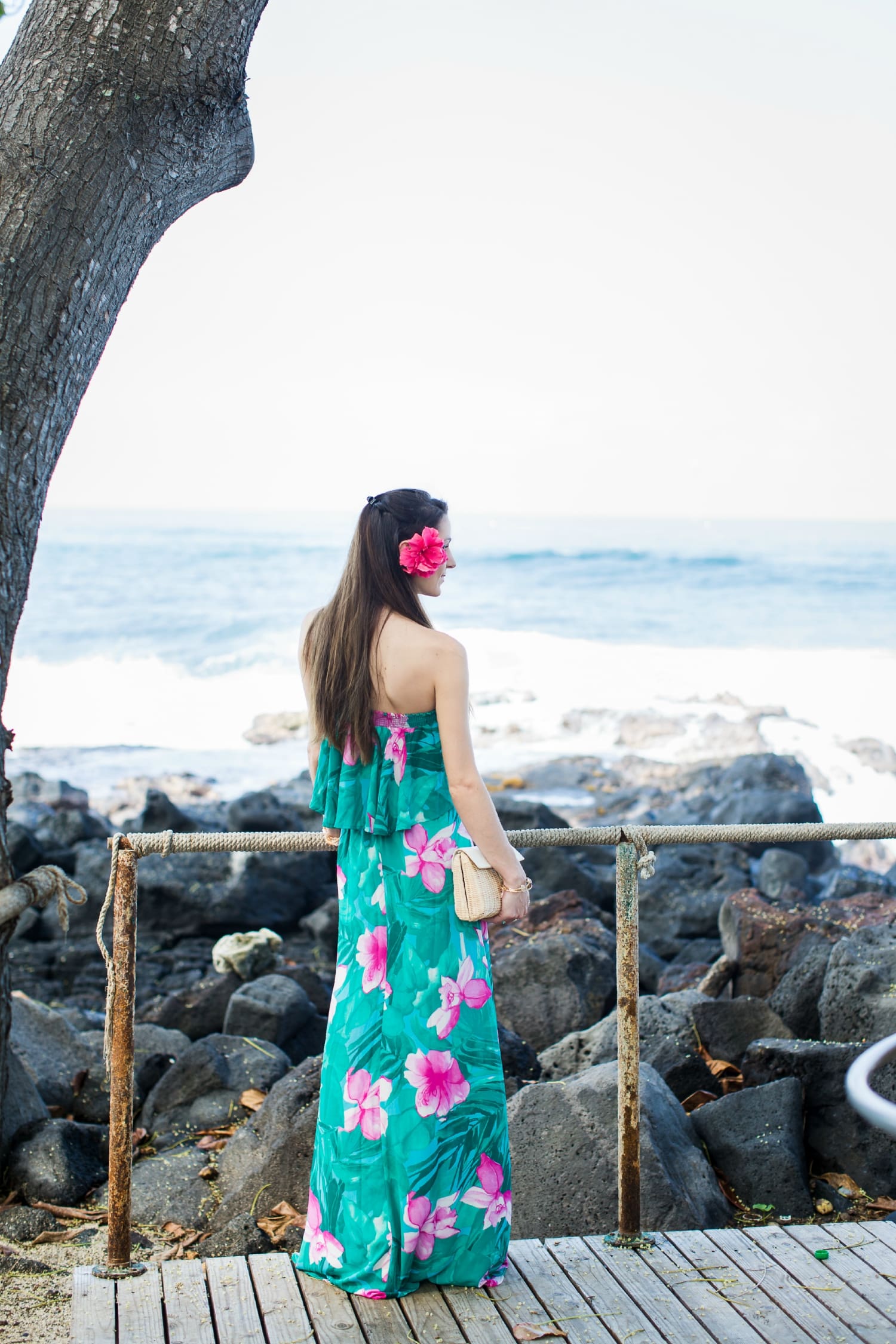 Hawaiian Maxi Dress, Show Me Your Mumu, Lei Bay, Hawaii, Karen Loudon Photography, Stephanie Ziajka, Diary of a Debutante