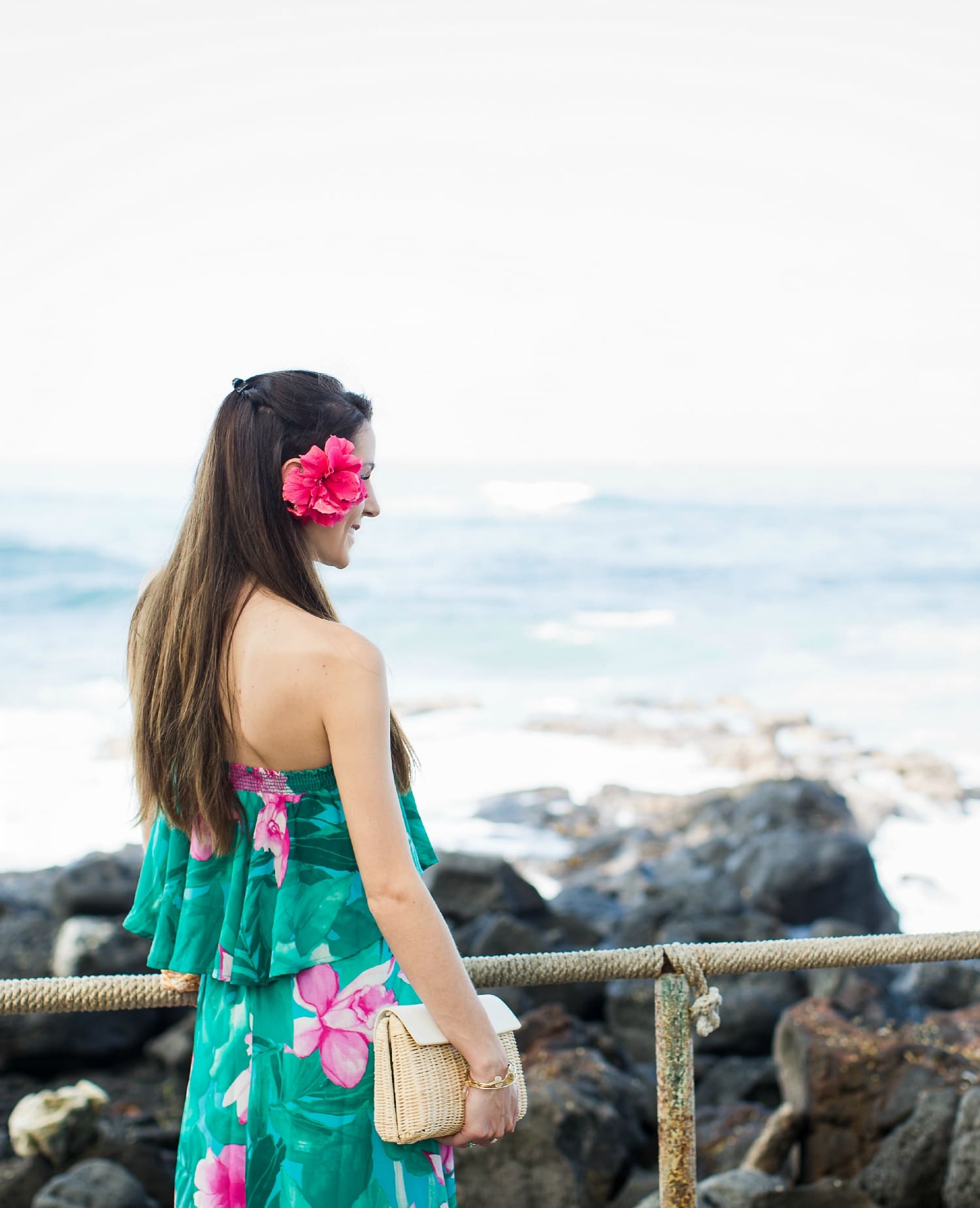Hawaiian Maxi Dress, Show Me Your Mumu, Lei Bay, Hawaii, Karen Loudon Photography, Stephanie Ziajka, Diary of a Debutante
