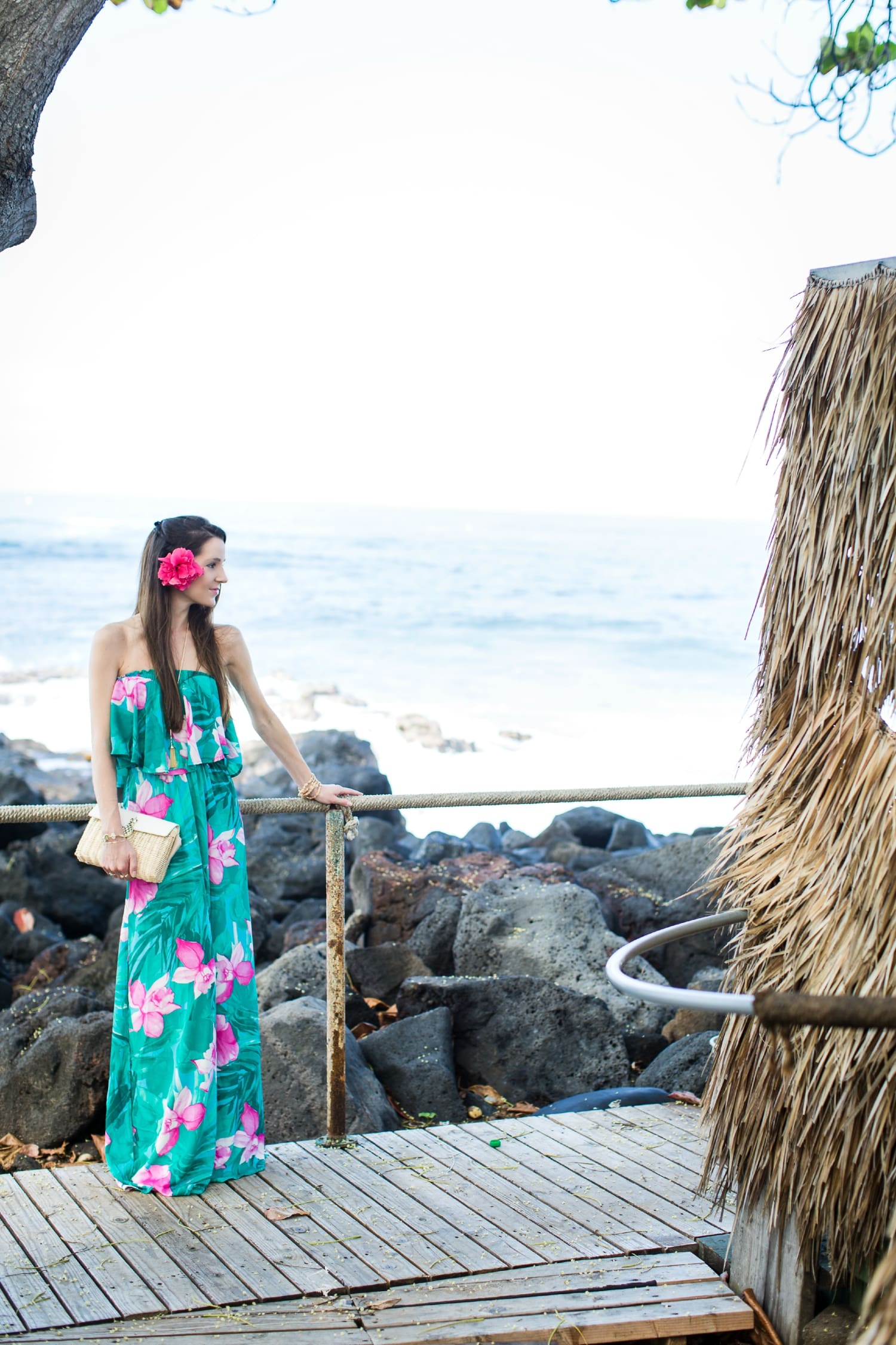 Hawaiian Maxi Dress, Show Me Your Mumu, Lei Bay, Hawaii, Karen Loudon Photography, Stephanie Ziajka, Diary of a Debutante