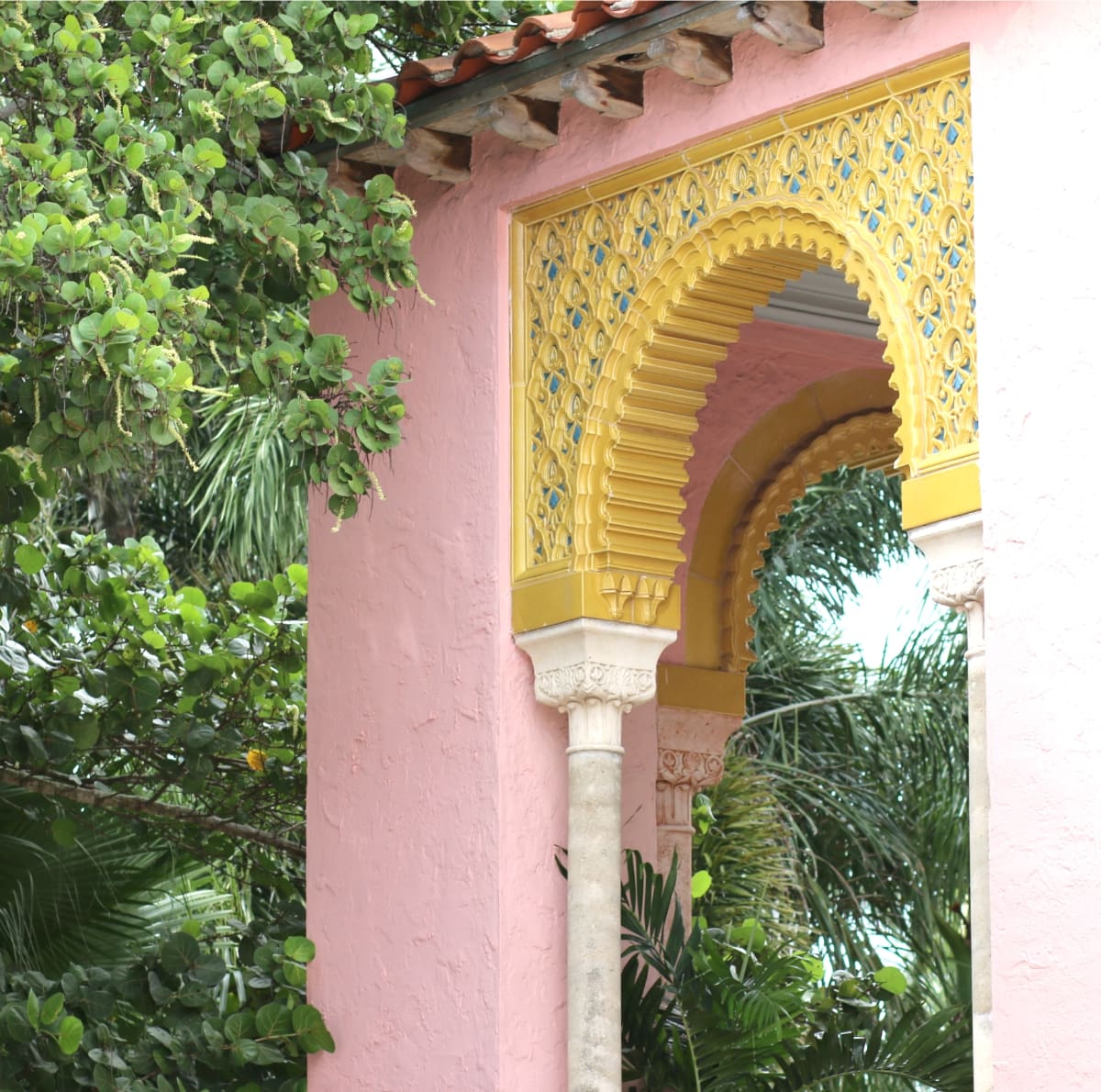 SheInside Pink Pleated Maxi Dress at the Boca Raton Resort in Boca Raton, Florida