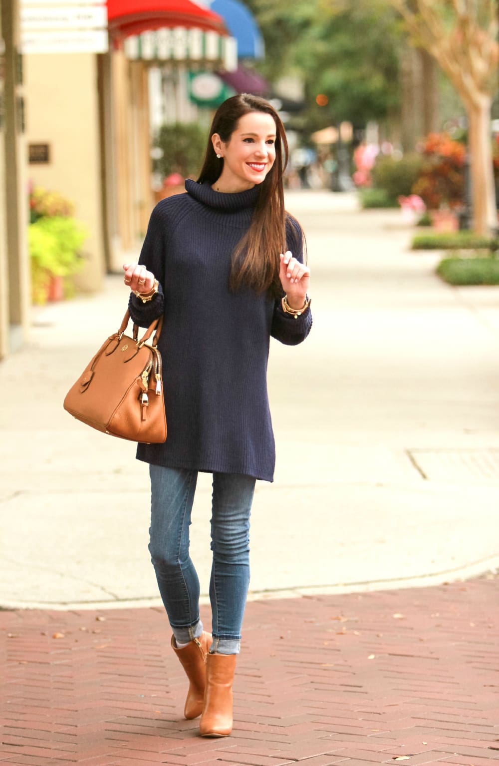 Coldwater Creek, Oversized Sweater, Navy Turtleneck, Stephanie Ziajka, Diary of a Debutante