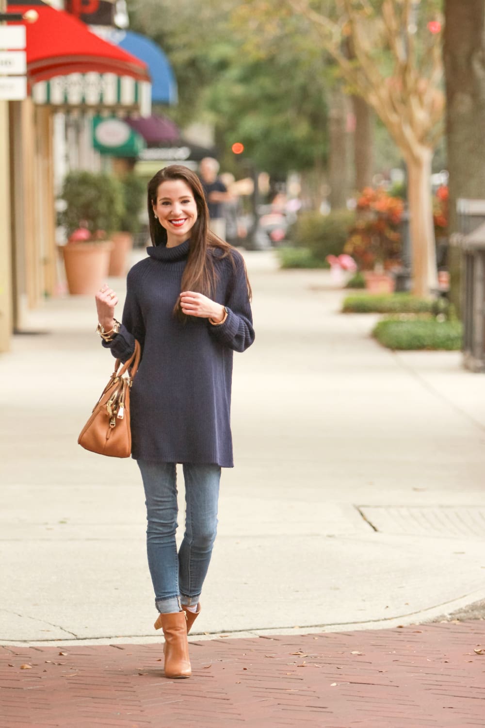 Coldwater Creek, Oversized Sweater, Navy Turtleneck, Stephanie Ziajka, Diary of a Debutante