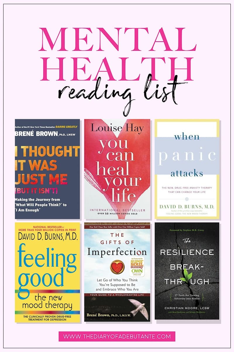 Stephanie Ziajka of Diary of a Debutante shares the 10 best mental health books for understanding depression and anxiety