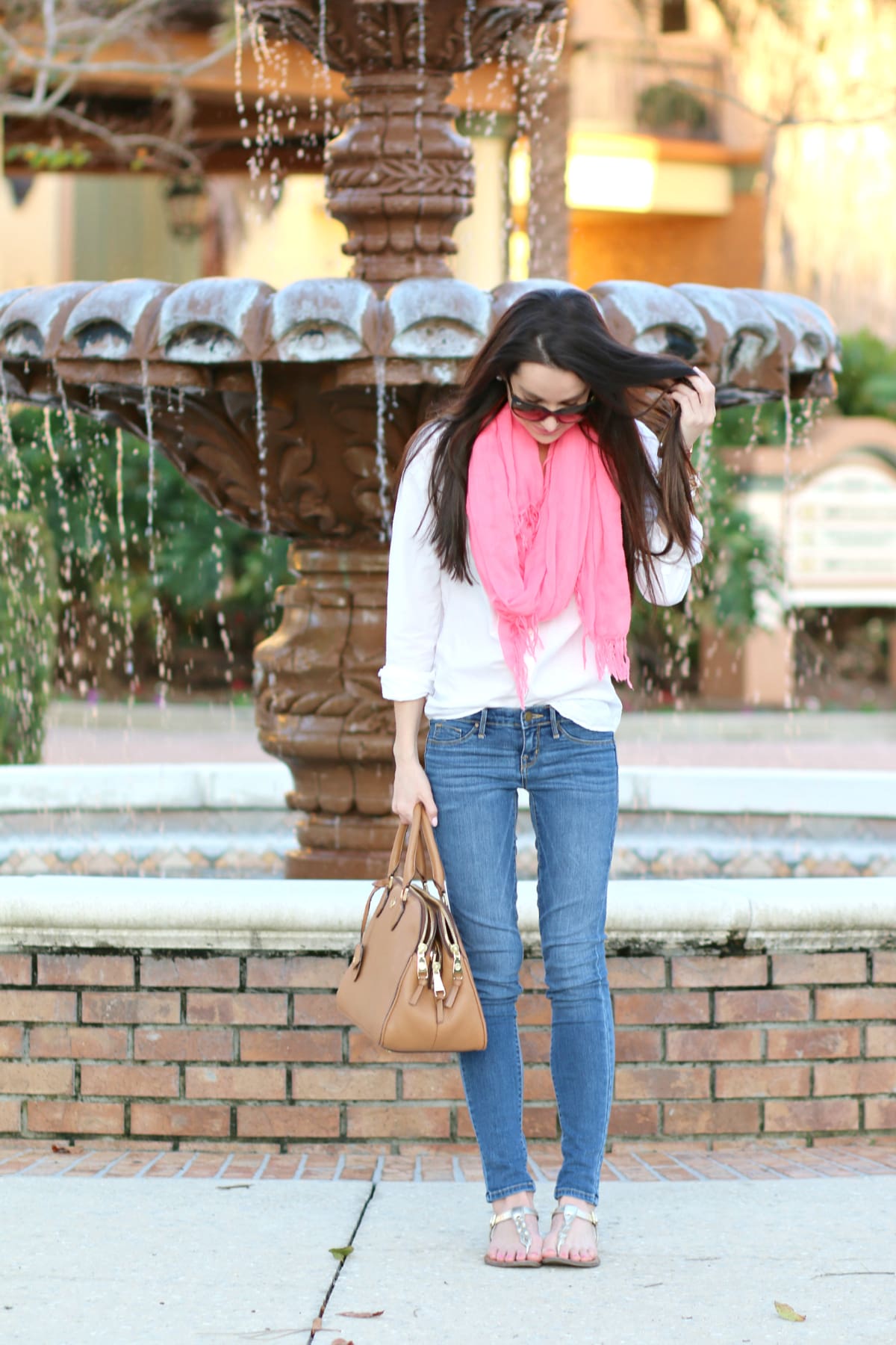 Fall Fashion, Pink Scarf, Live Radiantly, Kendra Scott, Stephanie Ziajka, Diary of a Debutante