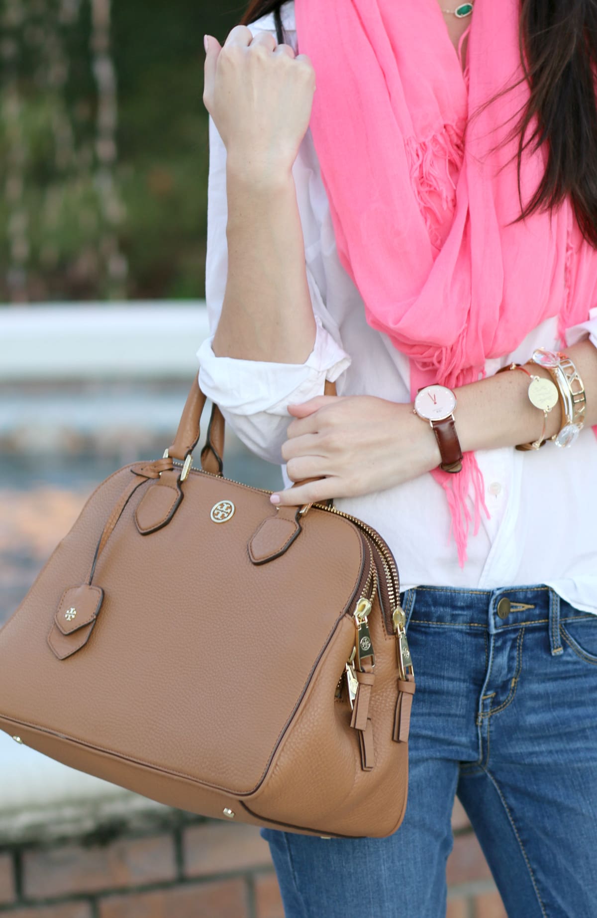 Fall Fashion, Pink Scarf, Live Radiantly, Kendra Scott, Stephanie Ziajka, Diary of a Debutante