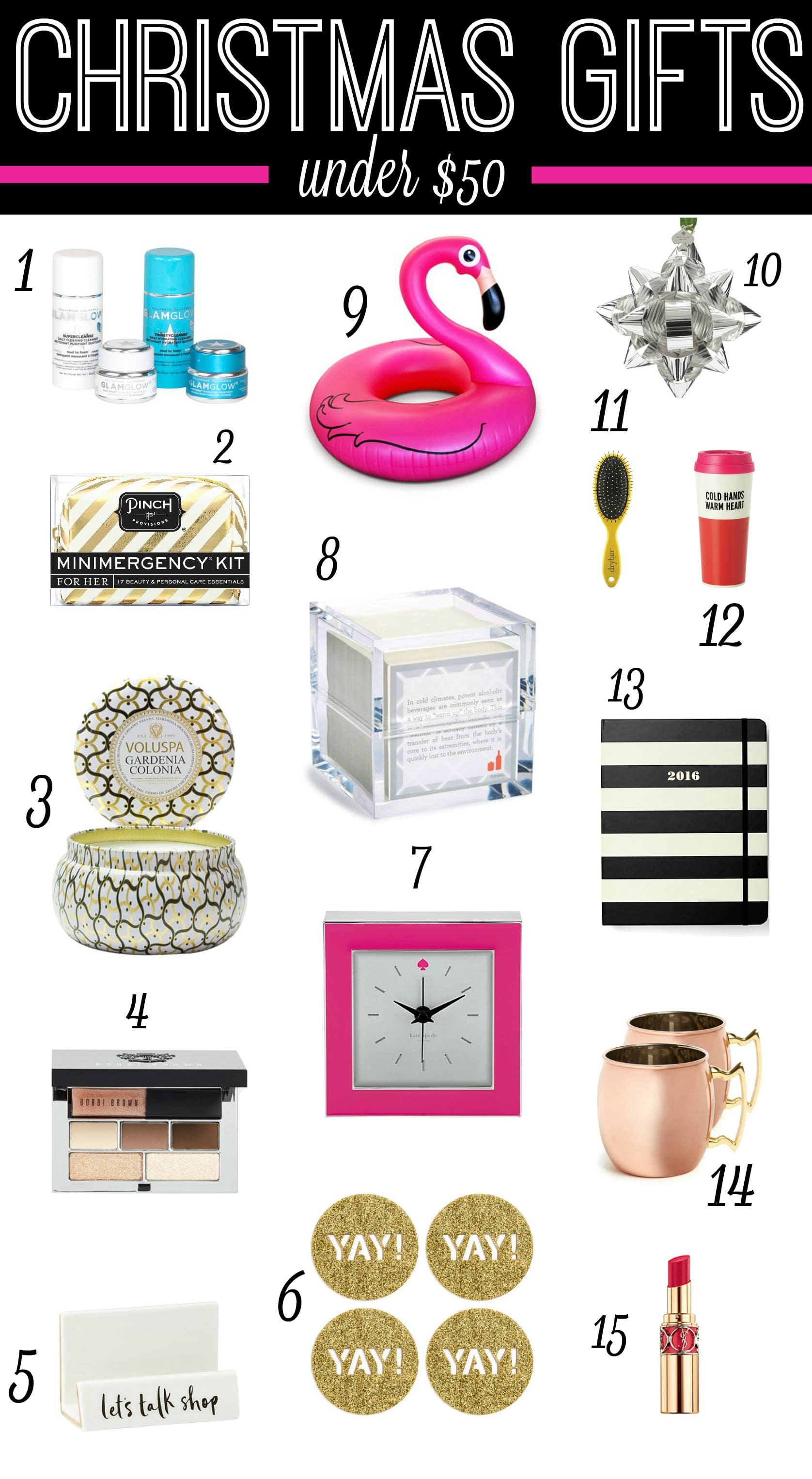 Holiday Gift Guide, Christmas Gifts under $50, Girls for Her, Christmas Gift Ideas, Stephanie Ziajka, Diary of a Debutante