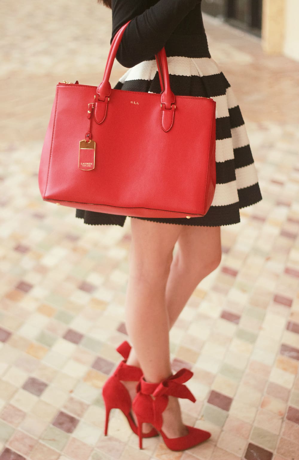 Red Bow Heels