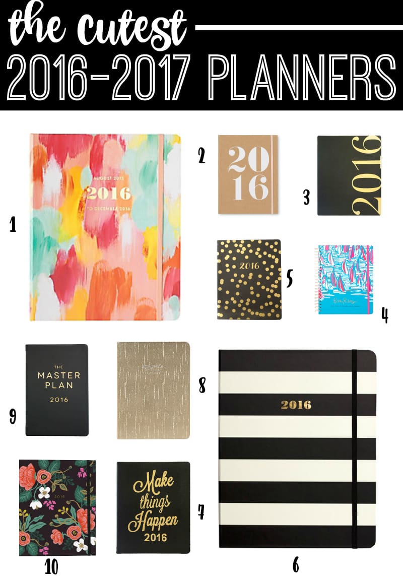 Cutest 2016-2017 planners, cute planners, 2016 planners, Stephanie Ziajka, Diary of a Debutante