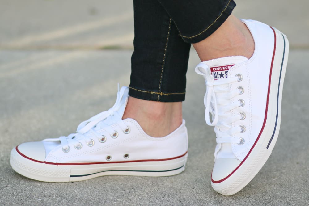 White Converse, Converse, Converse All Star Sneakers, Converse Chuck Taylor All Star Sneakers, DSW, Stephanie Ziajka, Diary of a Debutante