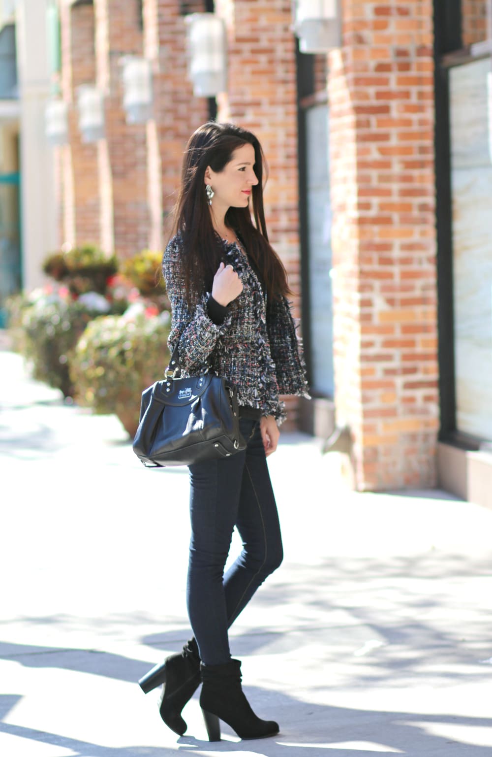 I have the need... the need for tweed. This gorgeous multicolored tweed jacket from SheIn is only $38 and the perfect fall accessory! 