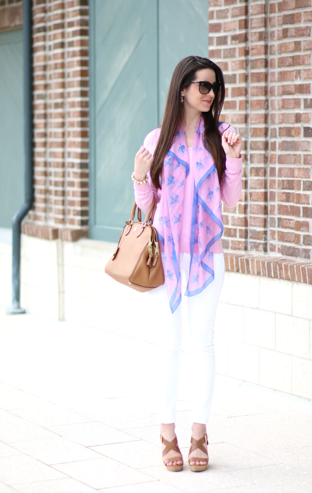 A bright, octopus patterned silk scarf from Terracotta New York that'll spruce up any spring outfit!