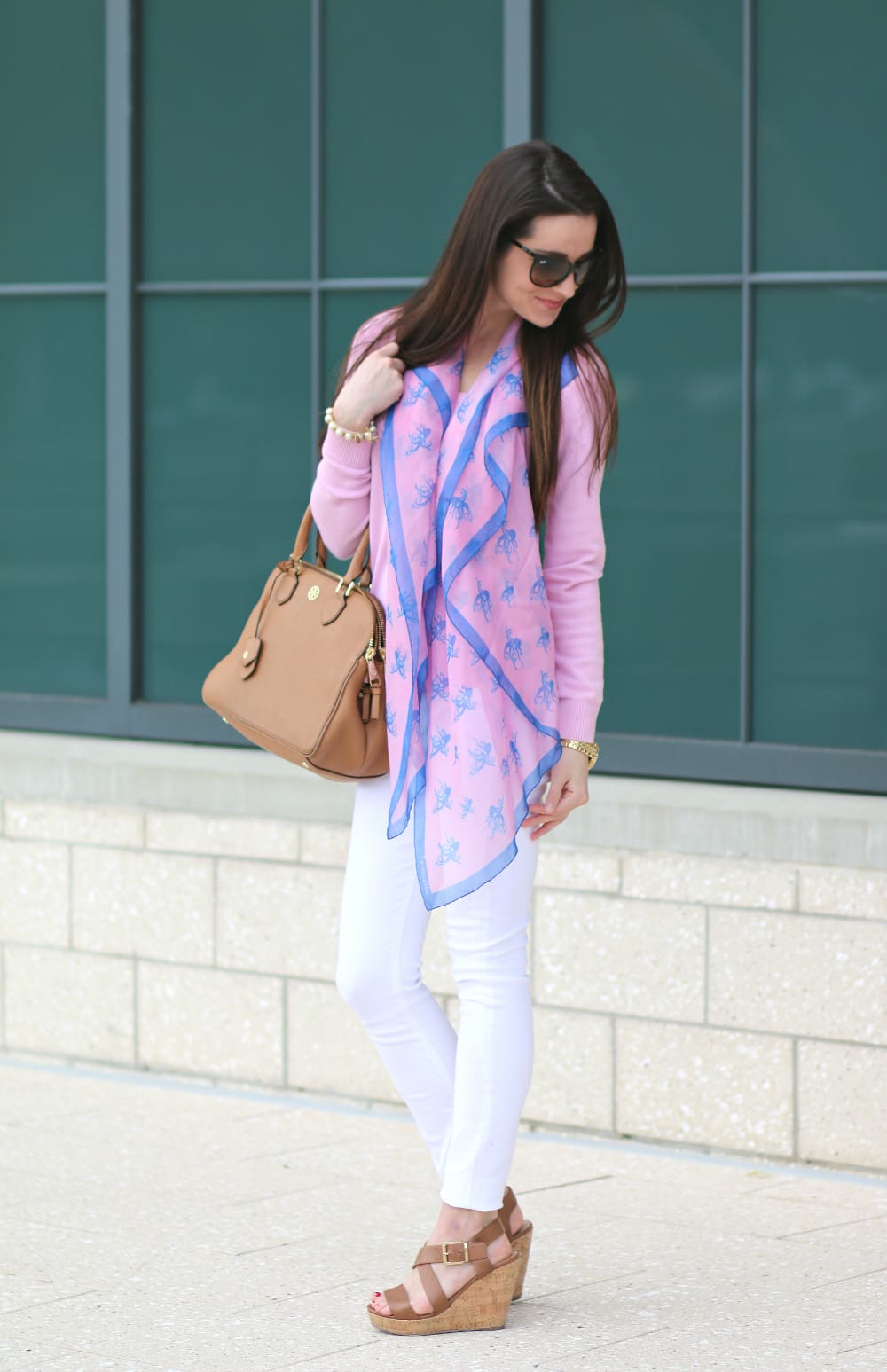 A bright, octopus patterned silk scarf from Terracotta New York that'll spruce up any spring outfit!