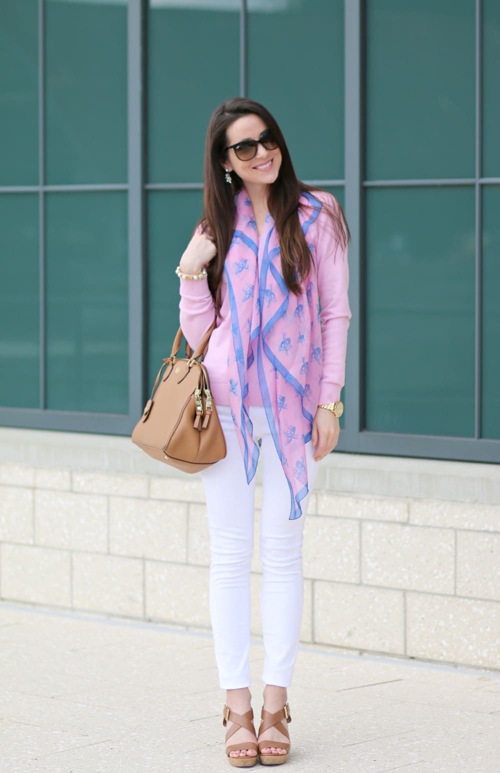 A bright, octopus patterned silk scarf from Terracotta New York that'll spruce up any spring outfit!