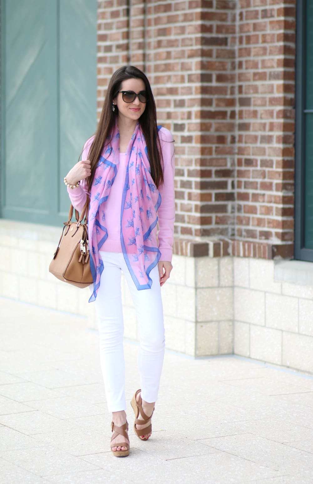 A bright, octopus patterned silk scarf from Terracotta New York that'll spruce up any spring outfit!