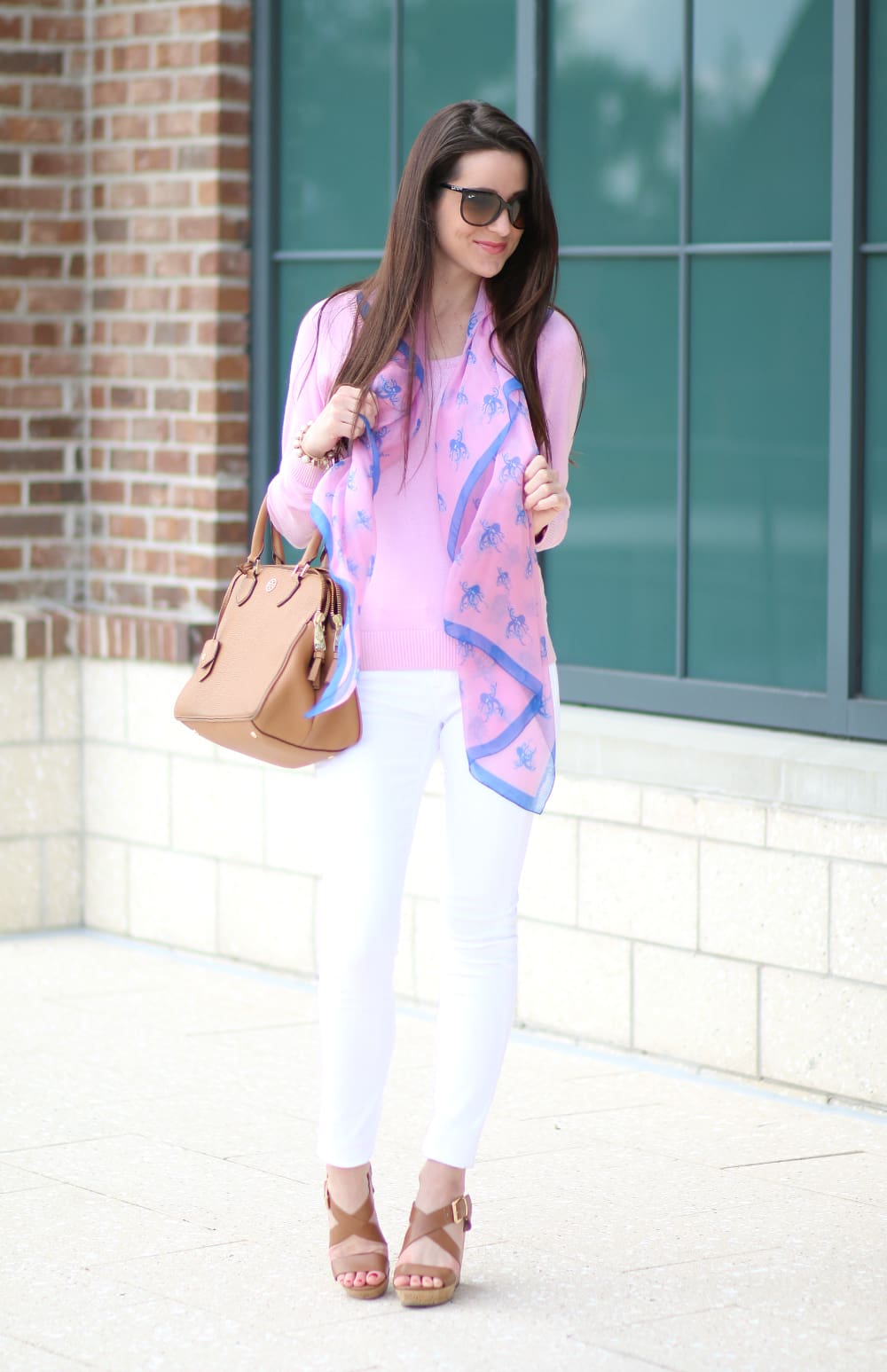 A bright, octopus patterned silk scarf from Terracotta New York that'll spruce up any spring outfit!