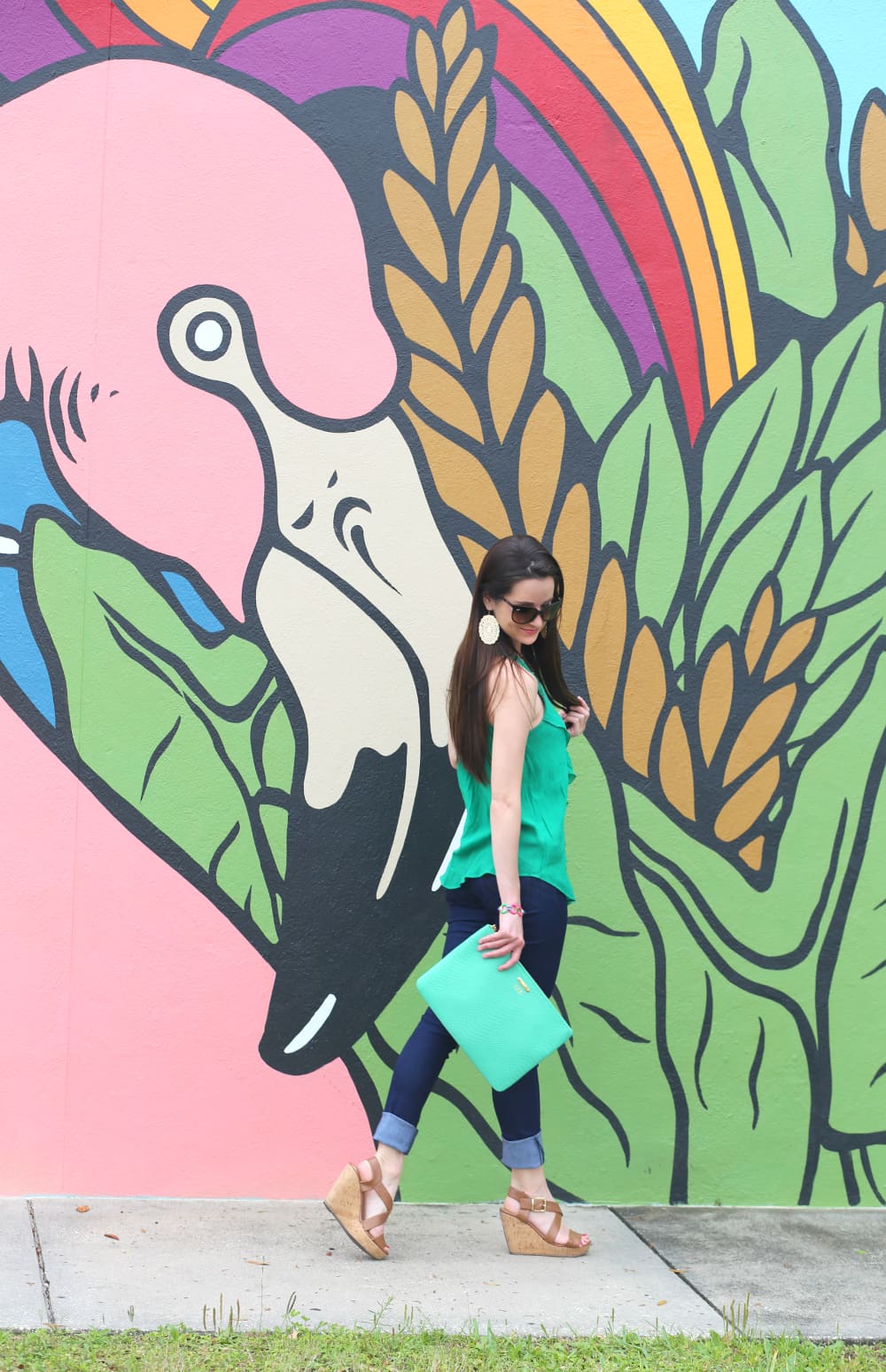 Designer Shapewear, Hourglass Angel, Flamingo Wall, Orlando Mural, Stephanie Ziajka, Diary of a Debutante