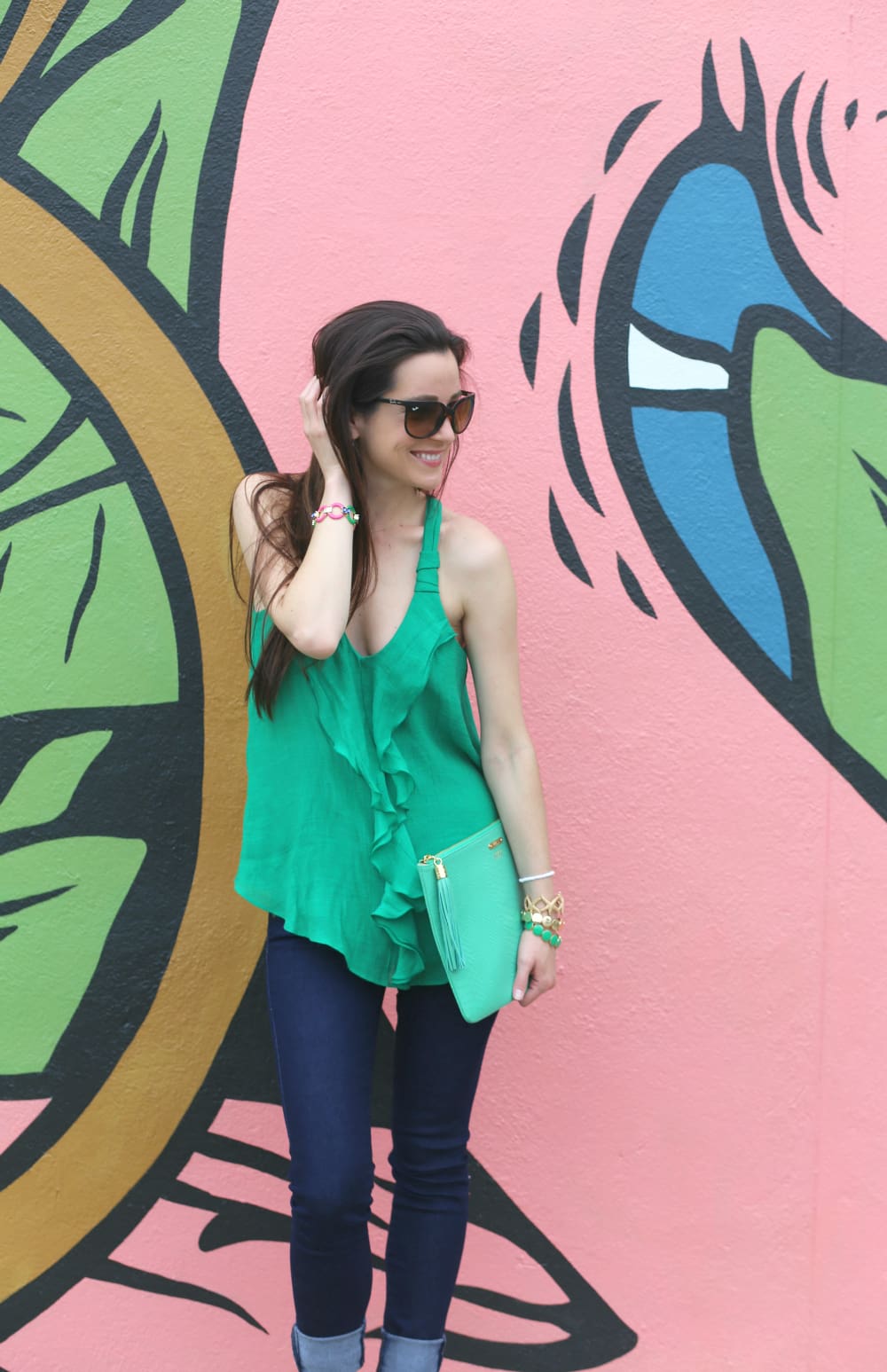 Designer Shapewear, Hourglass Angel, Flamingo Wall, Orlando Mural, Stephanie Ziajka, Diary of a Debutante