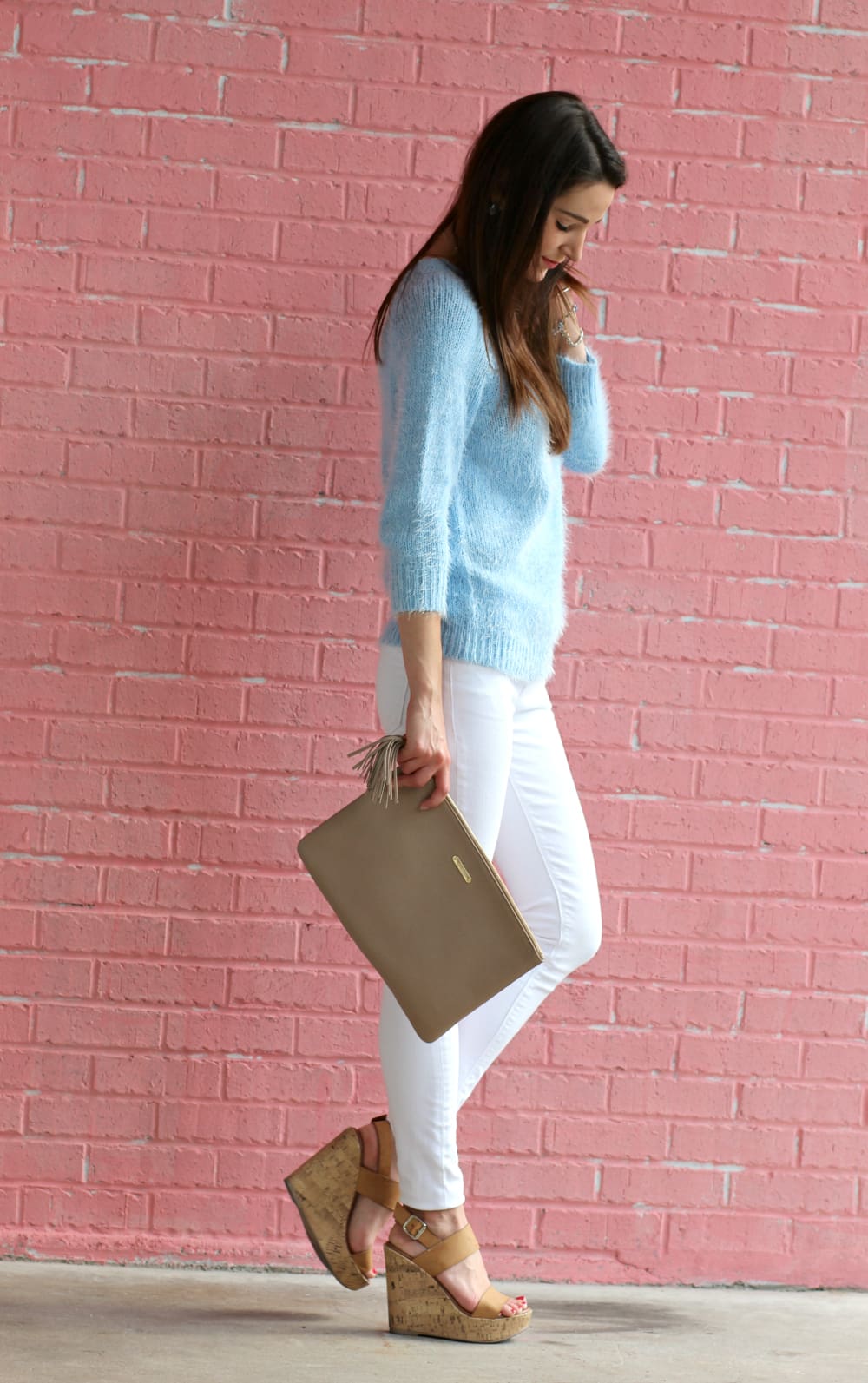 Periwinkle Sweater, Bejeweled Sweater, Baby Blue Sweater, PAIRIE Jewelry, Blue Jewelry, Jewelry Giveaway, Giveaway, Stephanie Ziajka, Diary of a Debutante