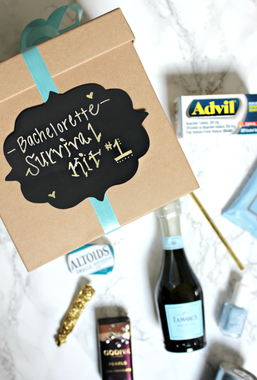DIY Bachelorette Survival Kit, Bachelorette Survival Kit, Bachelorette Party Ideas, DIY Survival Kit, Advil Film-Coated, Stephanie Ziajka, Diary of a Debutante