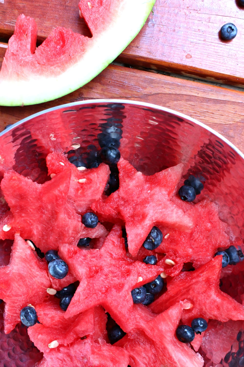 Patriotic Watermelon Fruit Salad, Watermelon Fruit Salad, Patriotic Watermelon Salad, Health Recipe, Summer Recipe, 4th of July Recipes, Stephanie Ziajka, Diary of a Debutante