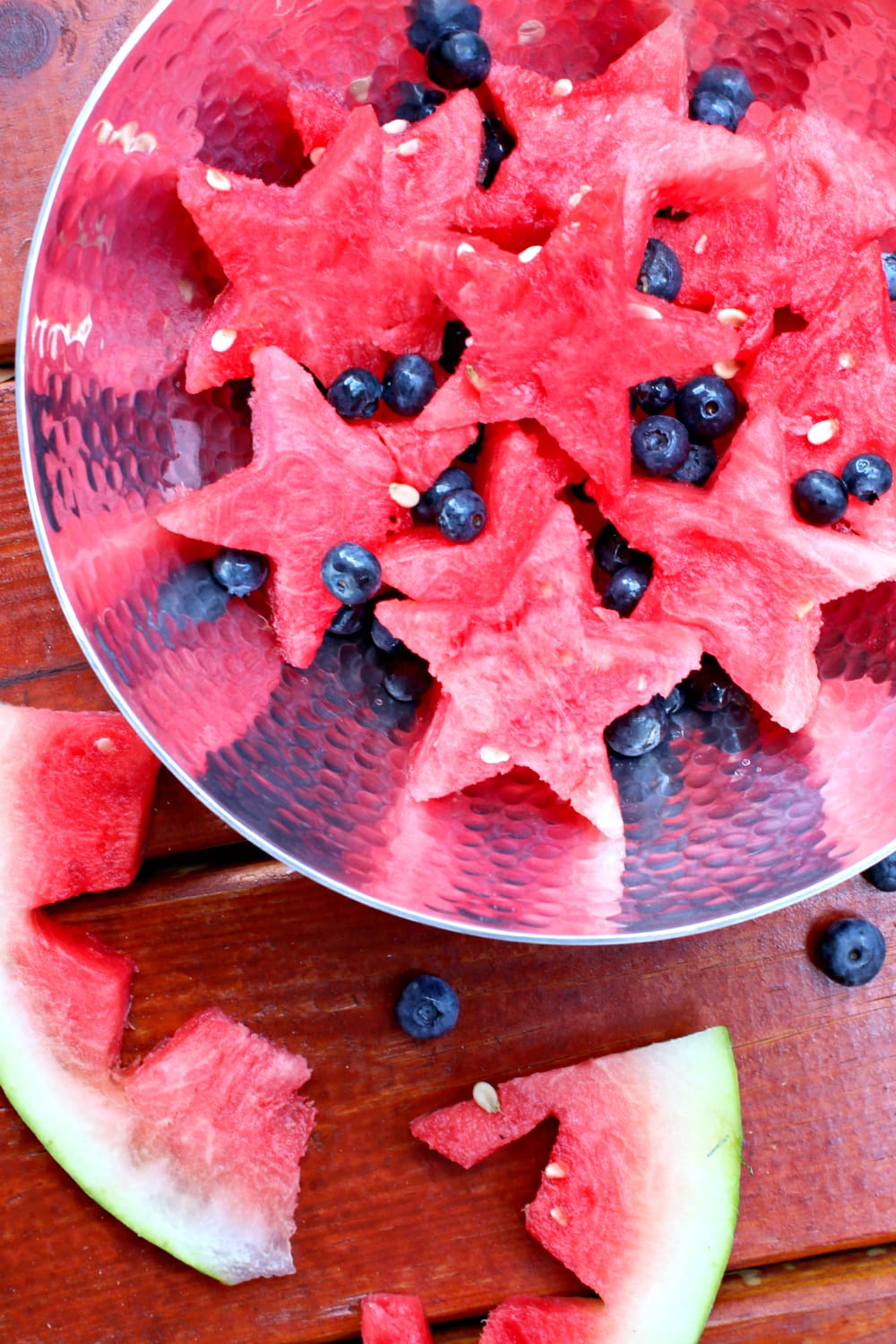 Patriotic Watermelon Fruit Salad, Watermelon Fruit Salad, Patriotic Watermelon Salad, Health Recipe, Summer Recipe, 4th of July Recipes, Stephanie Ziajka, Diary of a Debutante