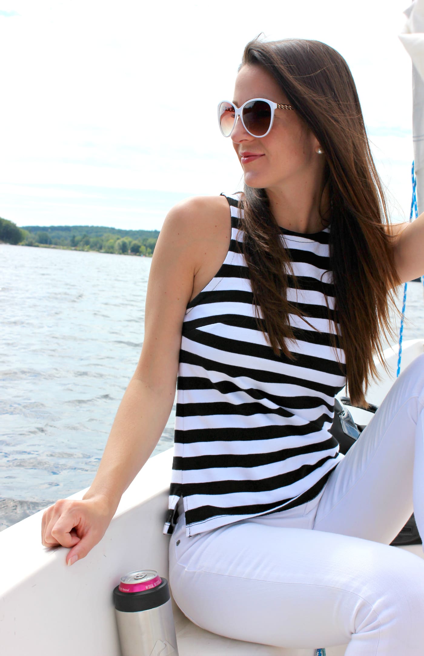what to wear on a summer sailing date by southern fashion blogger Stephanie Ziajka from Diary of a Debutante, how to dress for sailing, first time sailing, what shoes to wear sailing, what to wear sailing, what to wear sailing in the summer