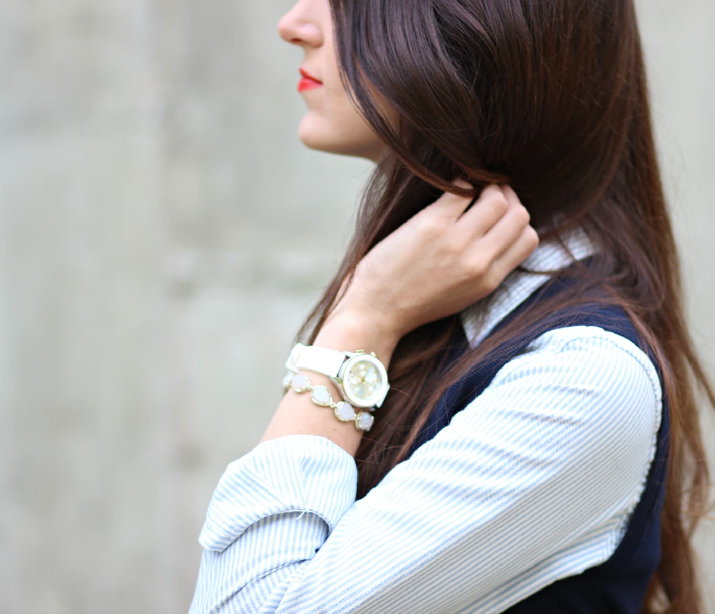 How to wear a navy sweater vest from a prep school graduate