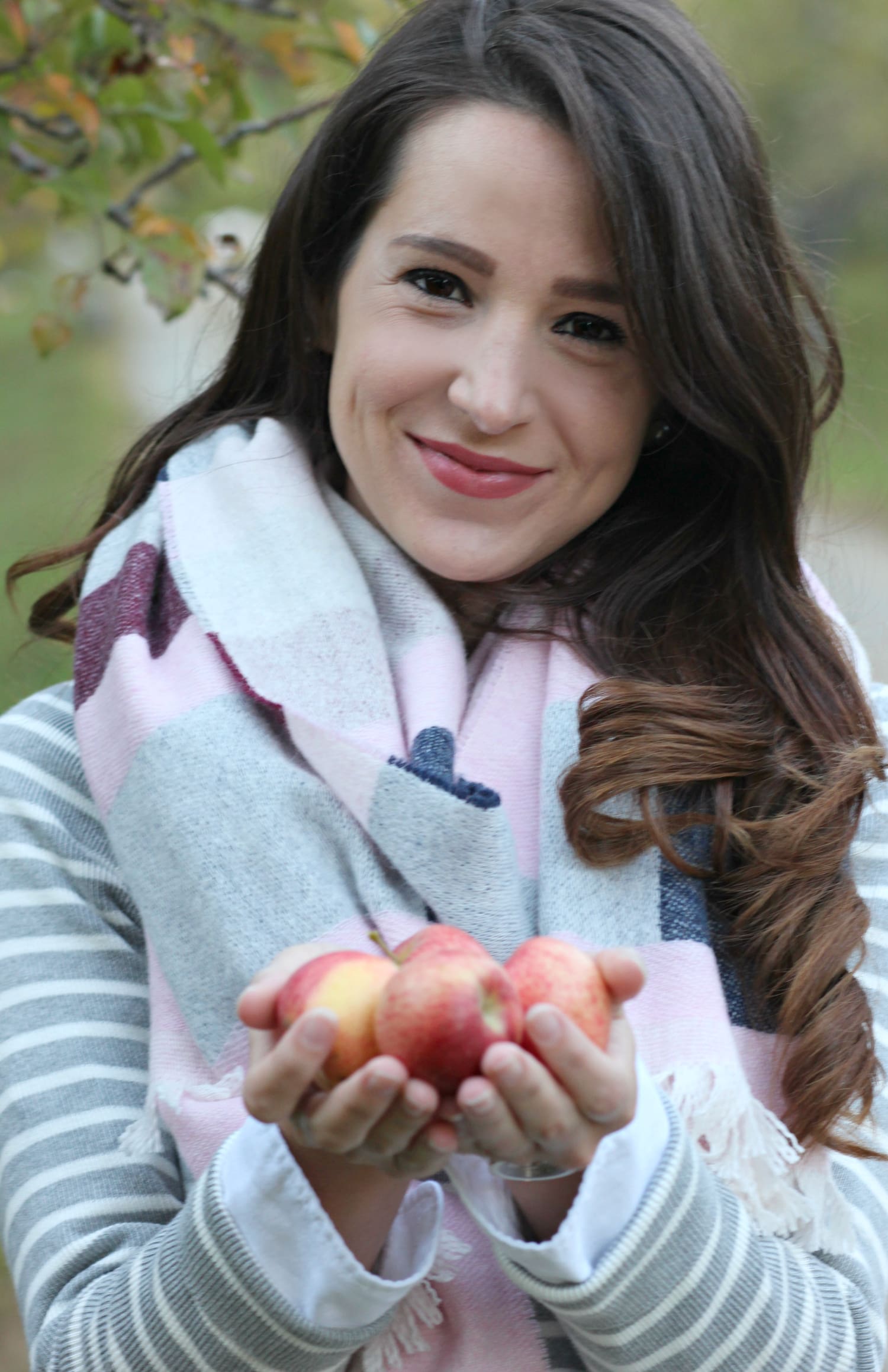 This cozy Breast Cancer Awareness striped blanket scarf from Talbots is as fabulous as it is philanthropic! 20% of net proceeds will benefit the NBCF. 