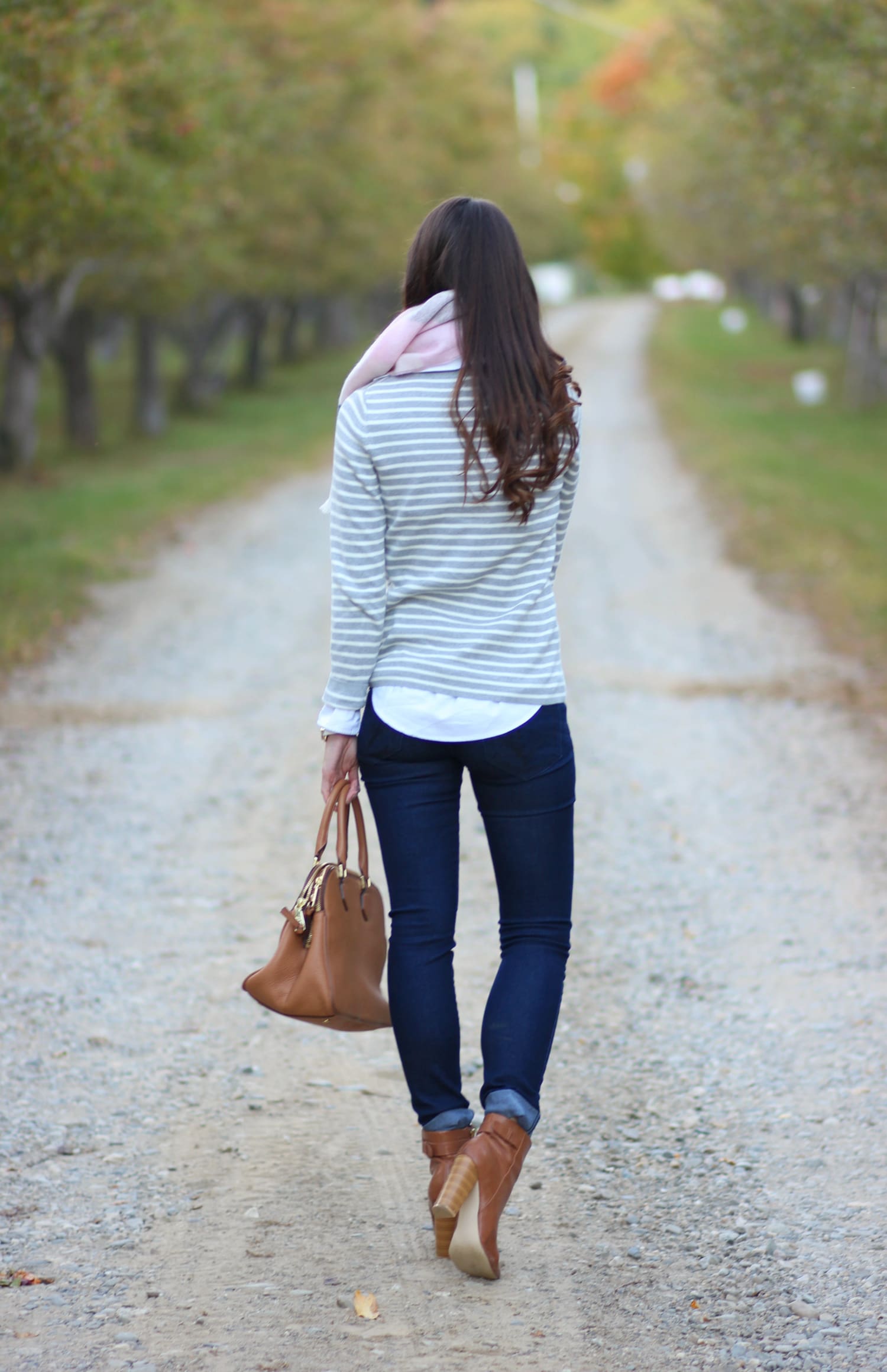 This cozy Breast Cancer Awareness striped blanket scarf from Talbots is as fabulous as it is philanthropic! 20% of net proceeds will benefit the NBCF. 