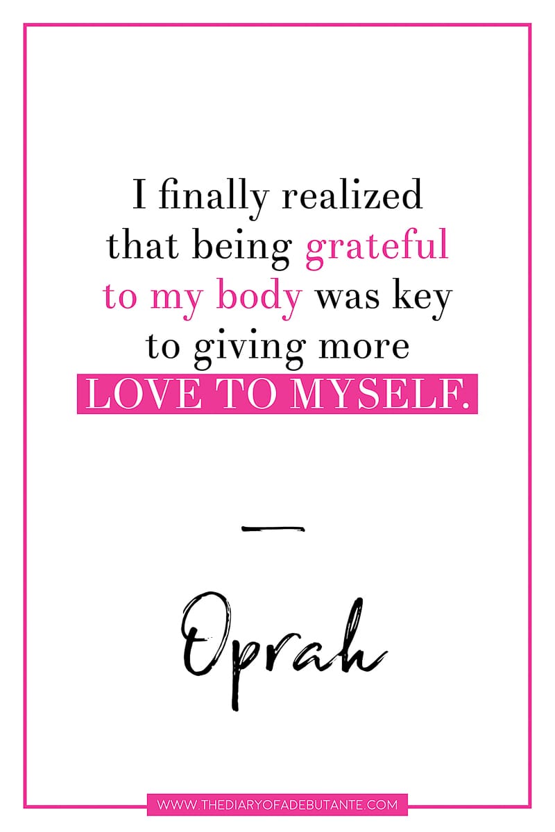 19 inspiring celebrity quotes about body image and eating disorders, Oprah body positivity quote