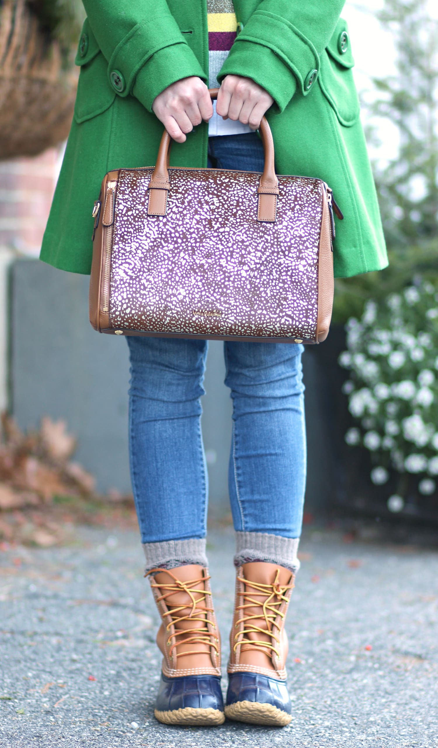Crazy stripe GAP sweater plus 5 winter hair hacks every girl should know