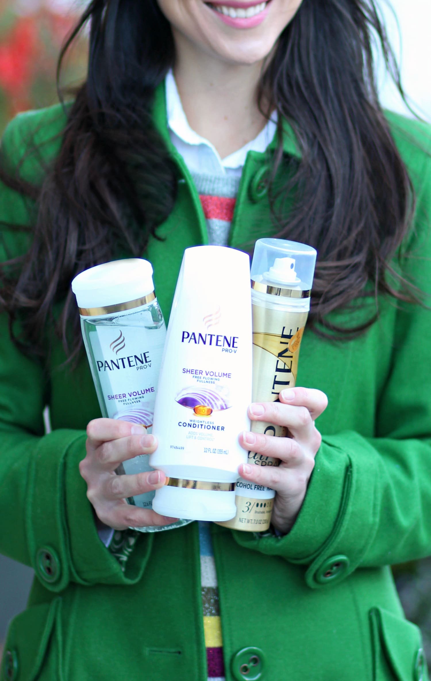 Crazy stripe GAP sweater plus 5 winter hair hacks every girl should know