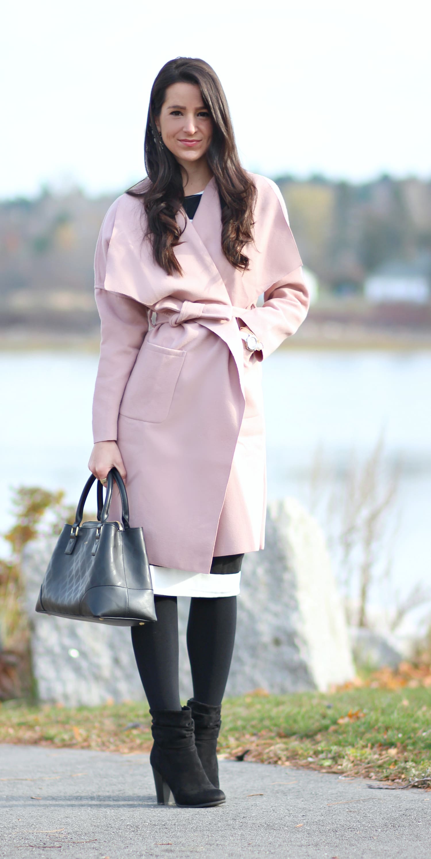 Affordable pink winter coat from SheIn
