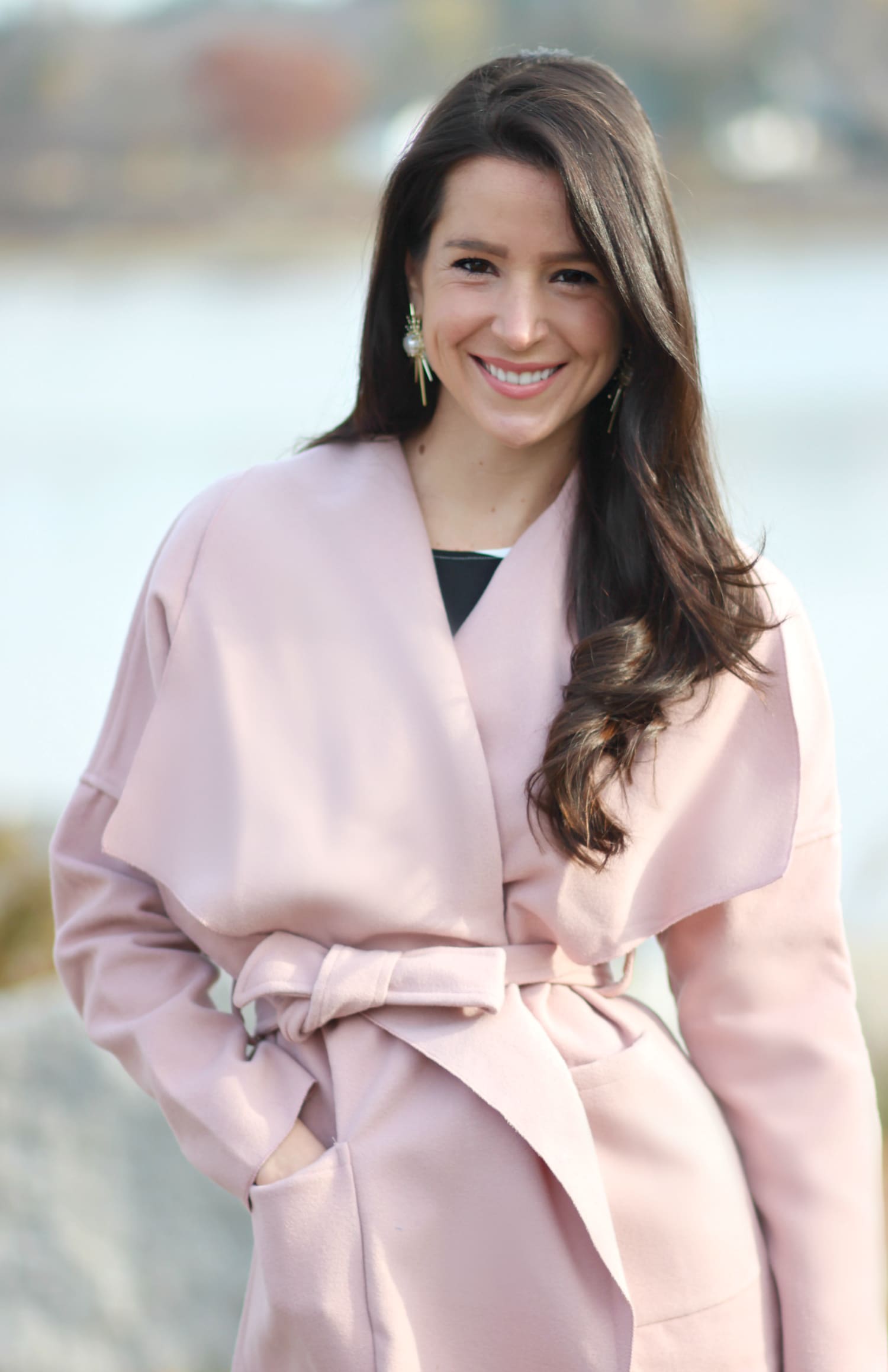 Affordable blush winter coat from SheIn
