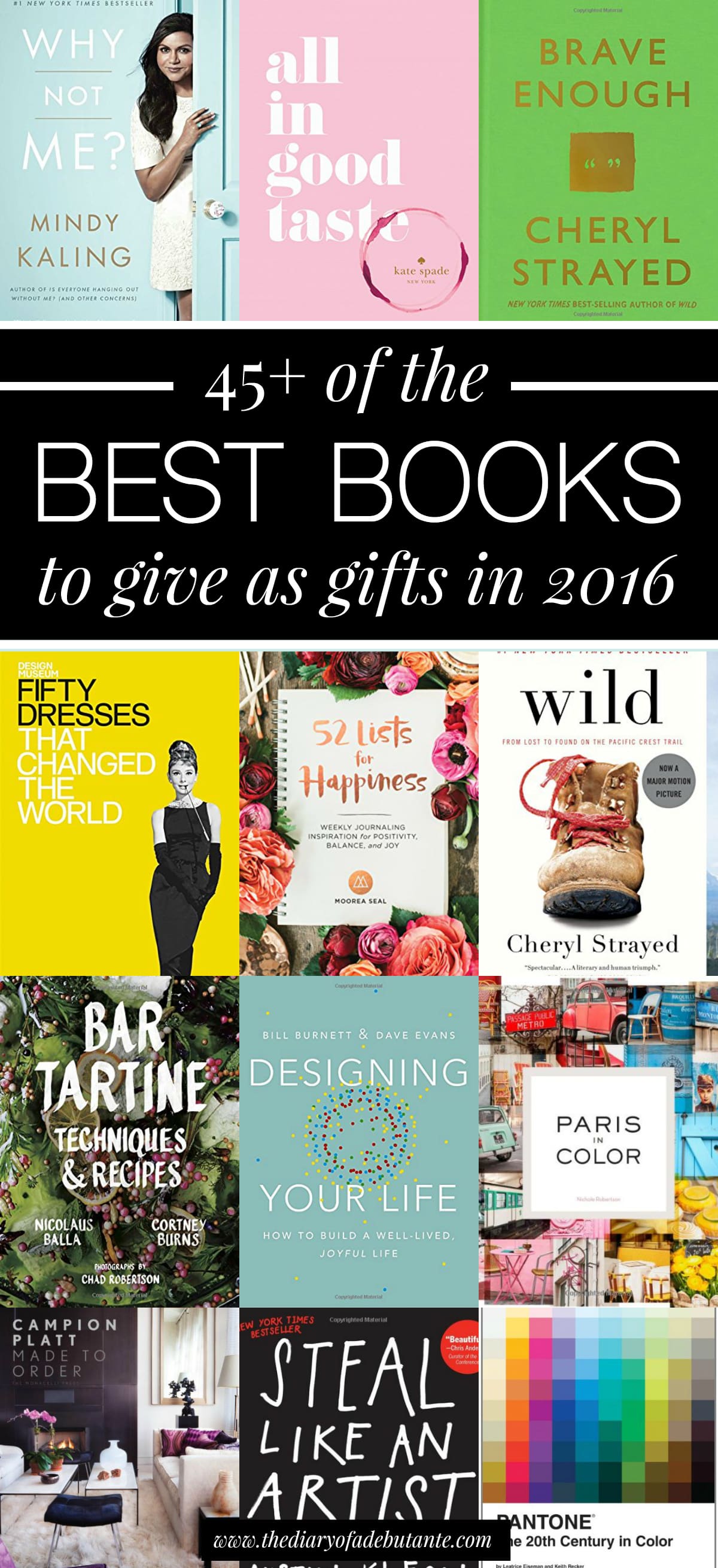 A collection of the best books to give as gifts for 2016
