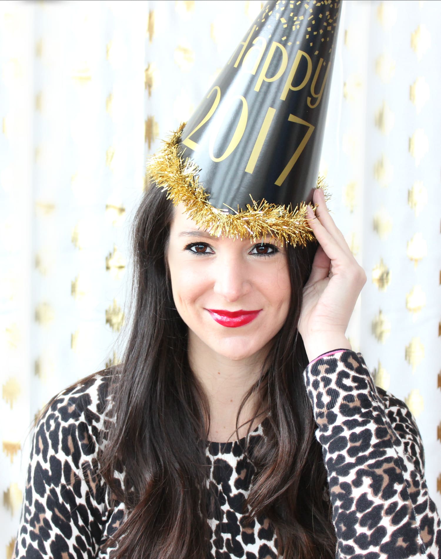 A fun and simple New Year's Eve makeup tutorial featuring affordable drugstore products