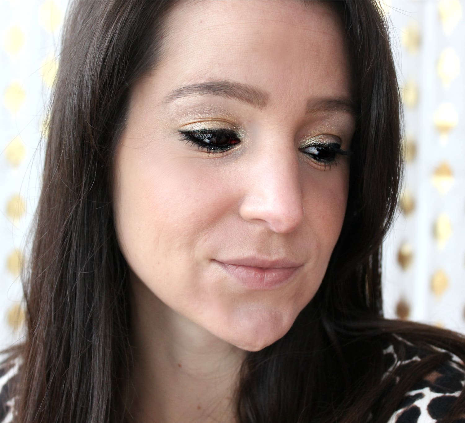 A fun and simple New Year's Eve makeup tutorial featuring affordable drugstore products
