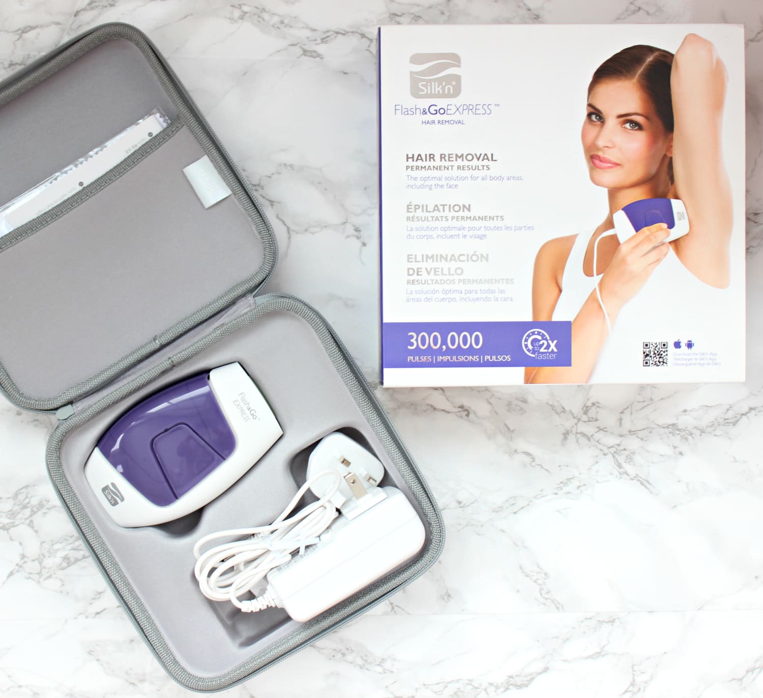 Silk'n Flash & Go Express review by beauty blogger Stephanie Ziajka on Diary of a Debutante