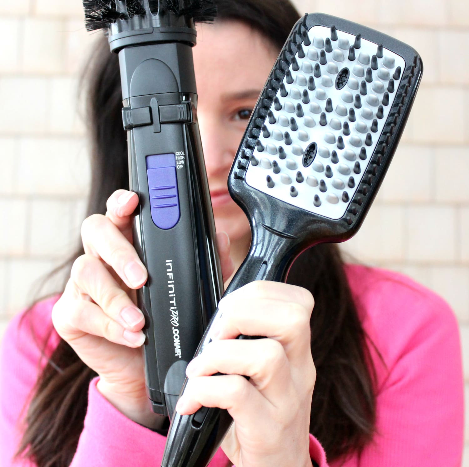 An at home blowout tutorial using the new Conair Infiniti Pro Spin Air Brush Styler