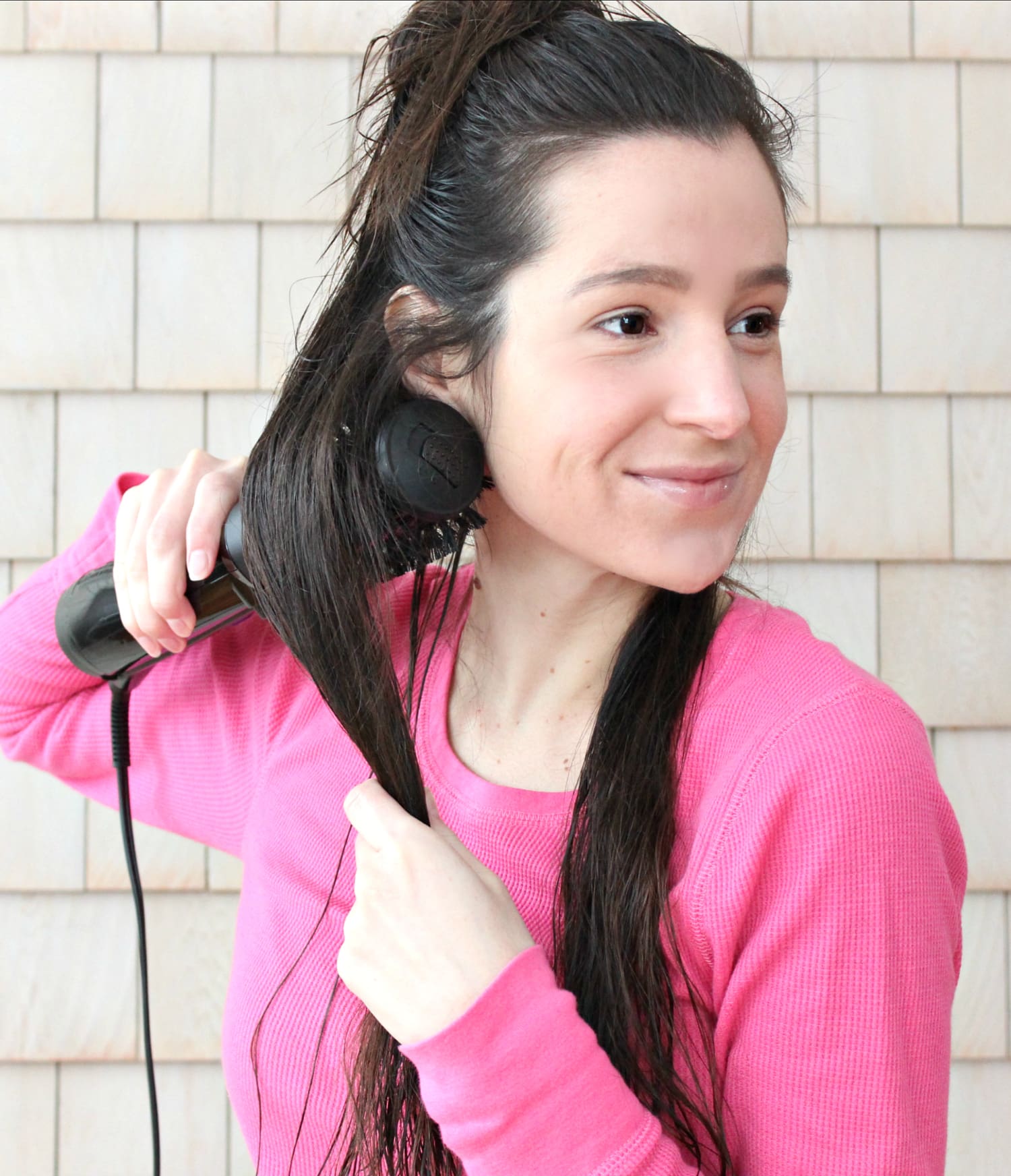 An at home blowout tutorial using the new Conair Infiniti Pro Spin Air Brush Styler